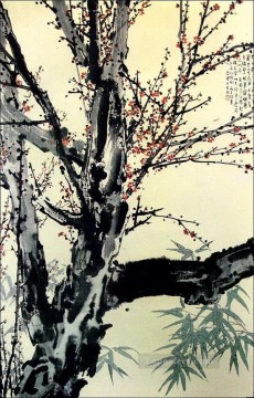 Xu Beihong floral flor de ciruelo chino antiguo Pinturas al óleo